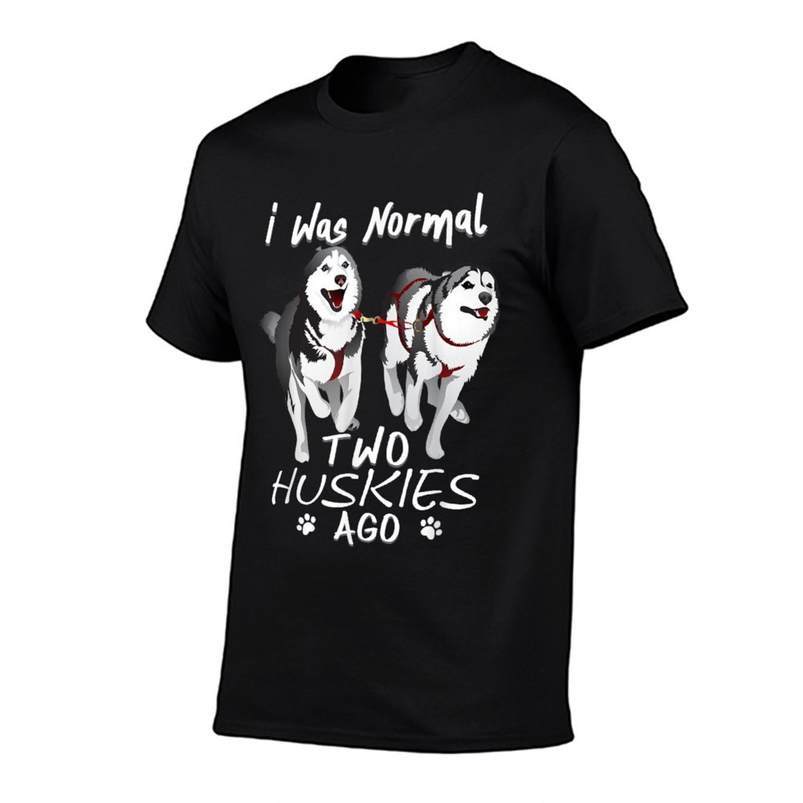 I Was Normal 2 Siberian Huskies Ago - Awesome Cute Dog Men Women  Heathered Texture T-Shirt