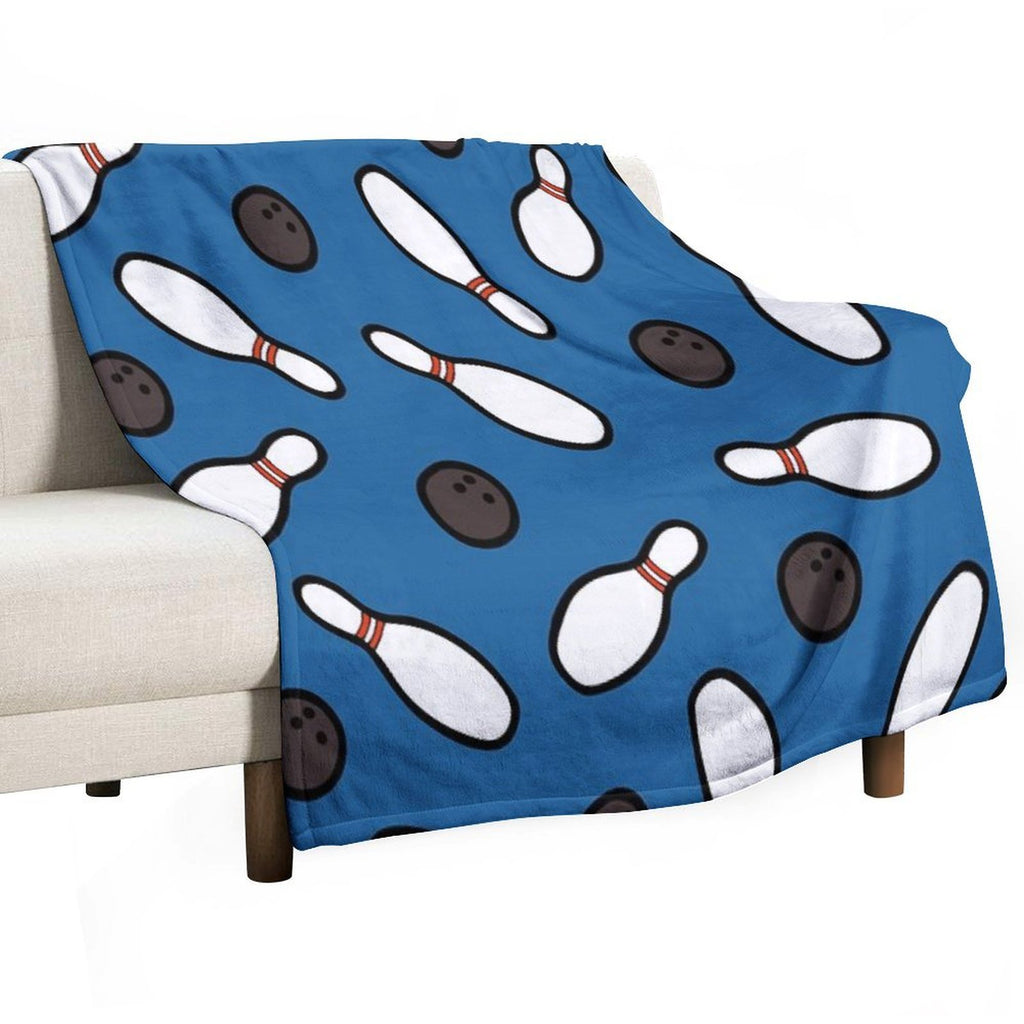 Bowling for Pins Pattern Gift-ready Throw Blanket