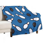 Bowling for Pins Pattern Gift-ready Throw Blanket
