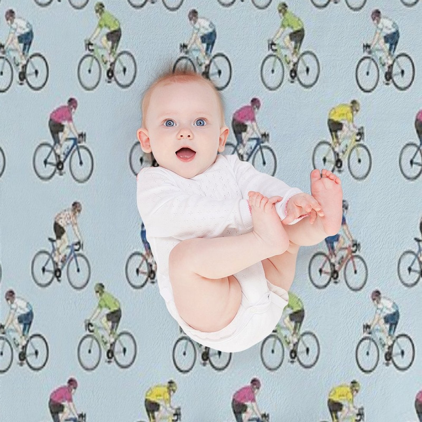 Tour De France Riders Versatility Throw Blanket