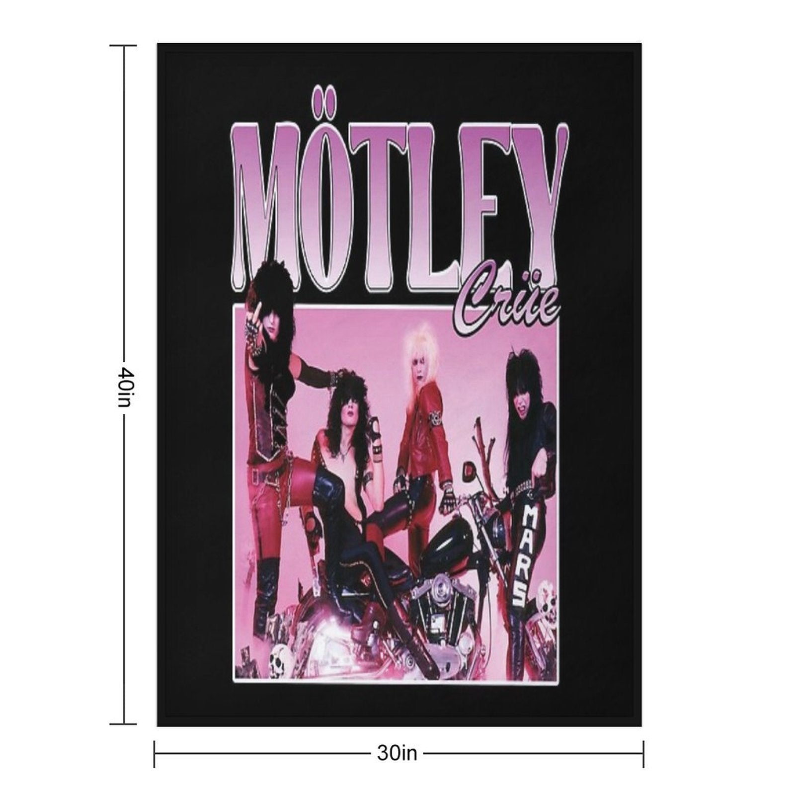 CRUE SHIRT Machine-washable Throw Blanket