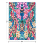 Koi Pond Shrink-resistant Throw Blanket