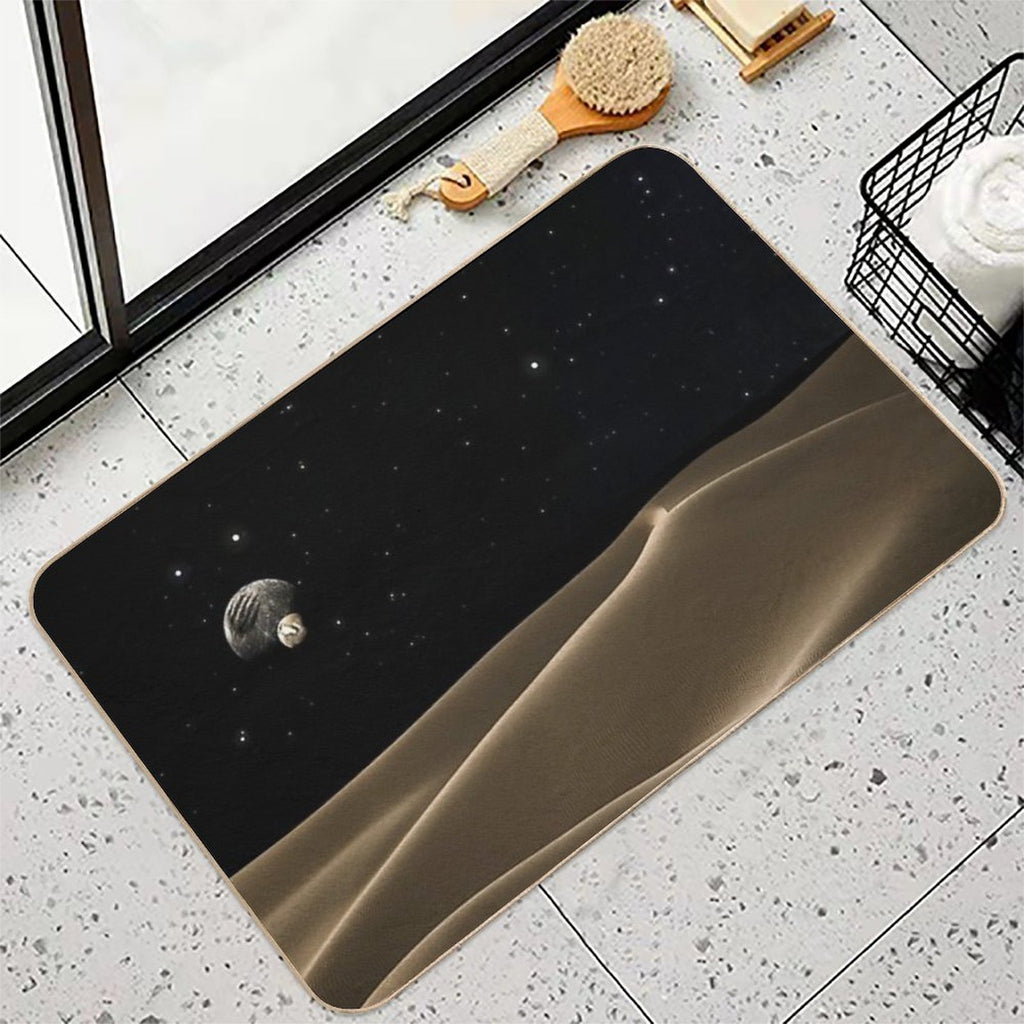 Dune Movie 2020 Fan Art , Moons , Arrakis Desert , Starry Sky  Slip-Resistant Bath Mat