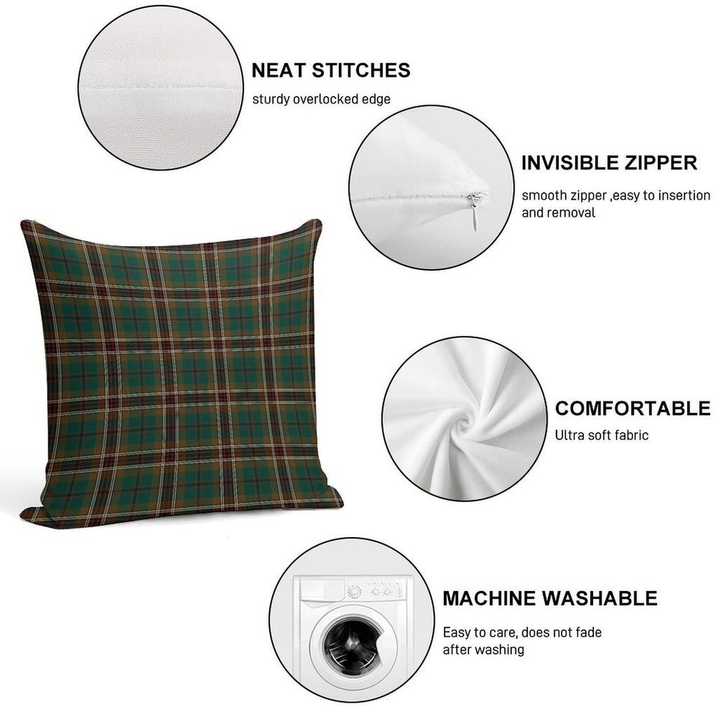 Murphy Tartan Classic Irish Plaid Soft Shrink-Resistant Throw Pillow