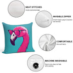 Hot Pink Flamingo Soft Ultra-Soft Texture Throw Pillow