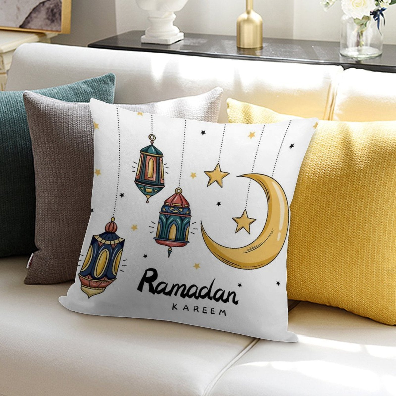 Ramadan Kareem Gifts Soft Warmth Comfort Throw Pillow