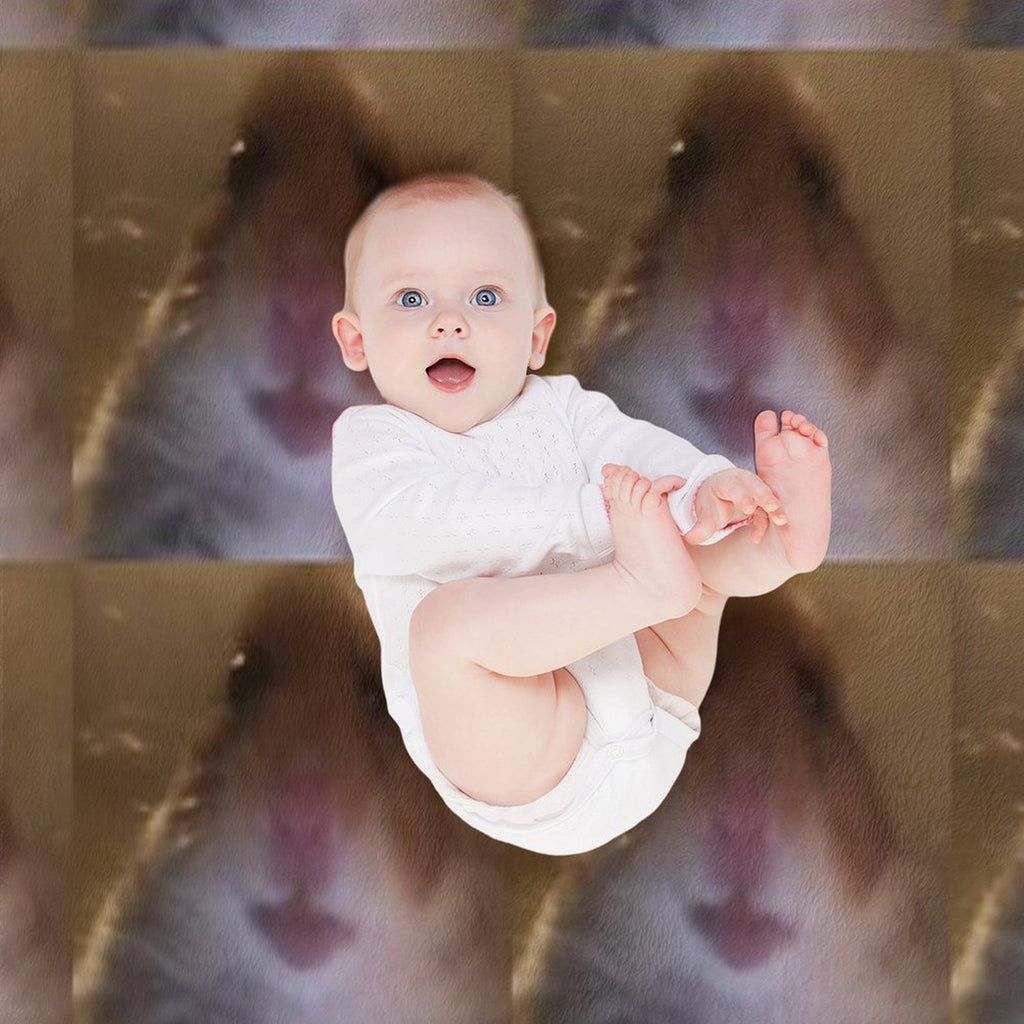 Staring Hamster Compact Throw Blanket