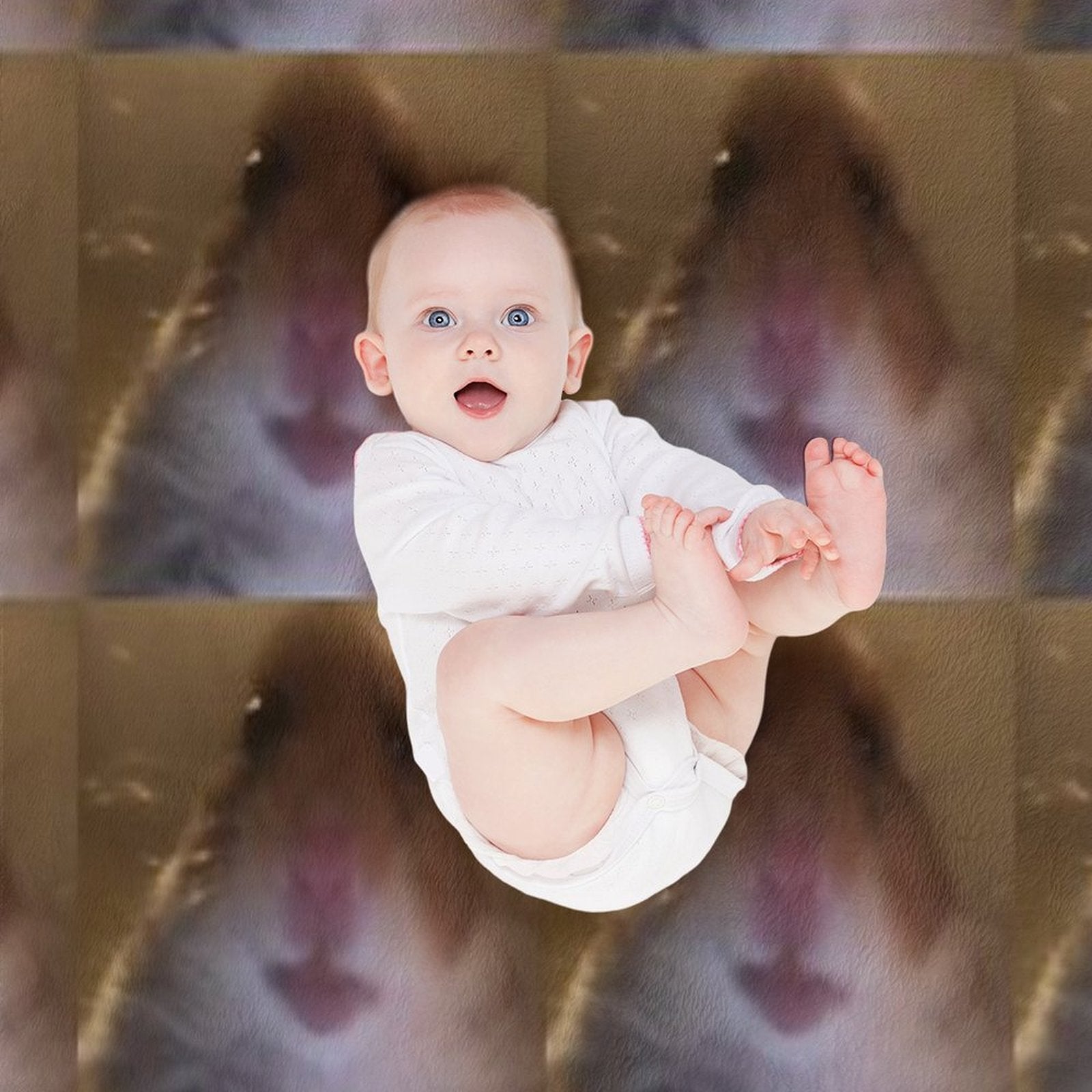 Staring Hamster Compact Throw Blanket