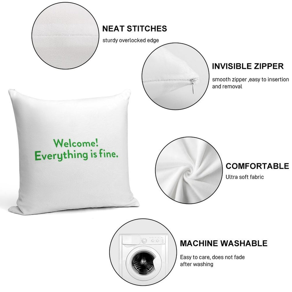 The Good Place Welcome Wall Soft Fade-Resistant Throw Pillow