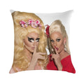 Shh - Trixie And Katya Soft Anti-Pilling Throw Pillow