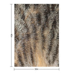 Tabby Cat Fur Multi-functional Throw Blanket