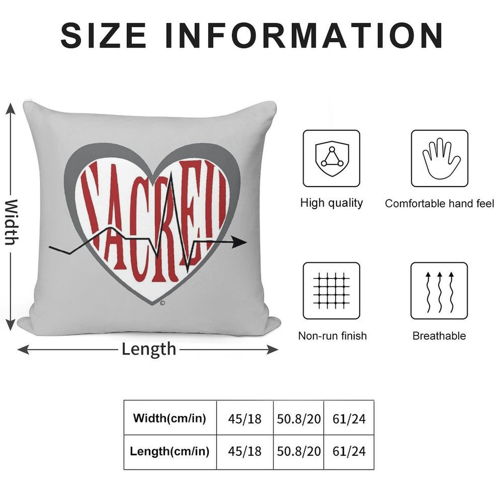 Sacred Heart University Soft Skin-Friendly Throw Pillow
