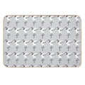 Minimal Red-crowned Crane (Grus Japonensis)  Rapid-Drying Bath Mat