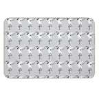 Minimal Red-crowned Crane (Grus Japonensis)  Rapid-Drying Bath Mat