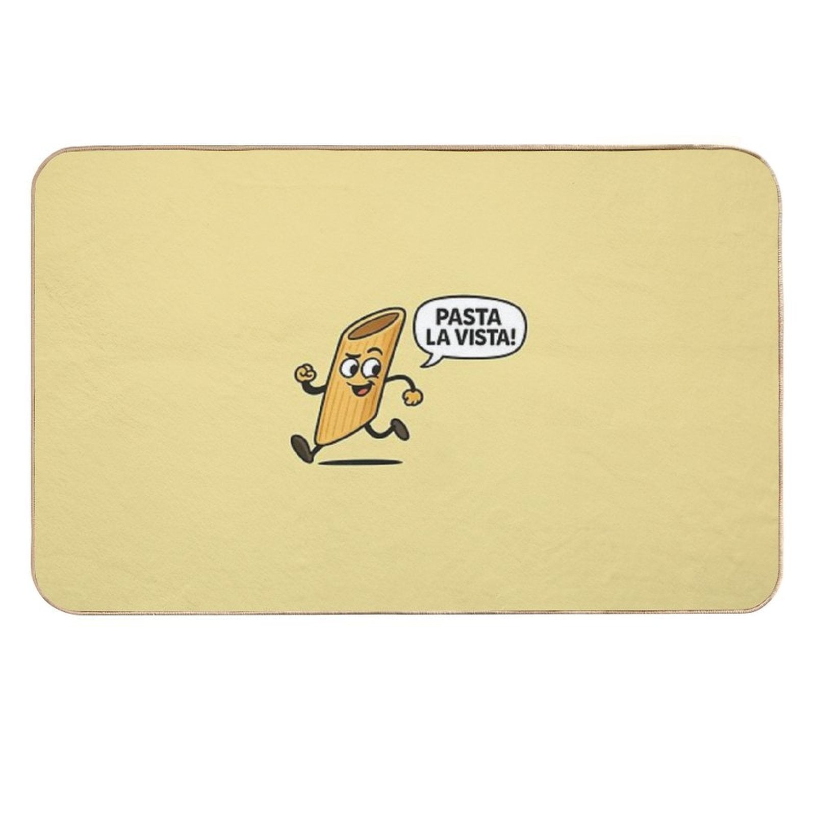 Pasta La Vista!  Rapid-Drying Bath Mat
