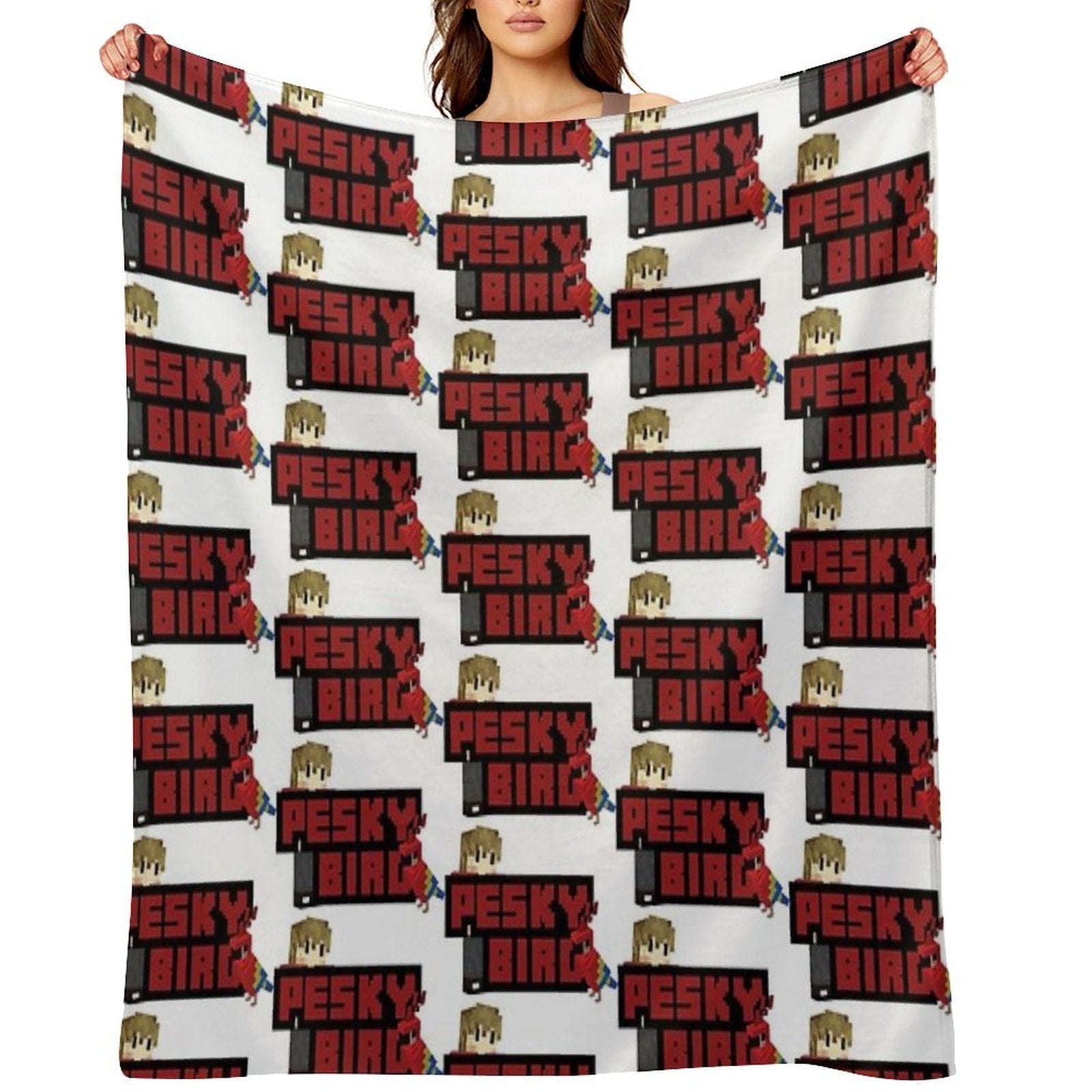 Pesky Bird - Layered Mobs Multi-functional Throw Blanket