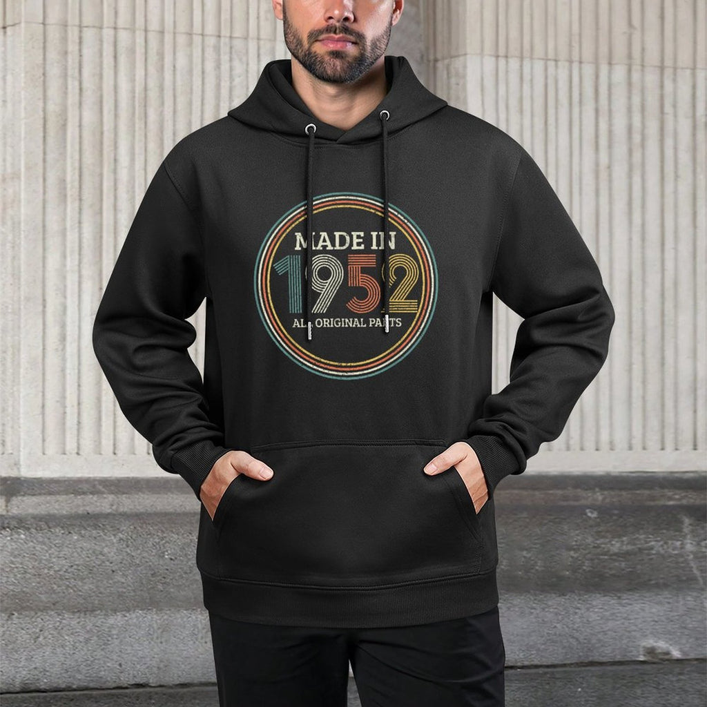 Vintage 1952 Original Parts Men Women Funny 70th Birthday Easy Care Hoodie