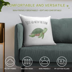 Just Go with The Flow Soft Style Accent Throw Pillow