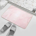 Blush Pink Marble, Soft Pastel Pink Marble  Eco-Friendly Bath Mat