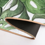 Tropical Foliage  Easy Maintenance Bath Mat