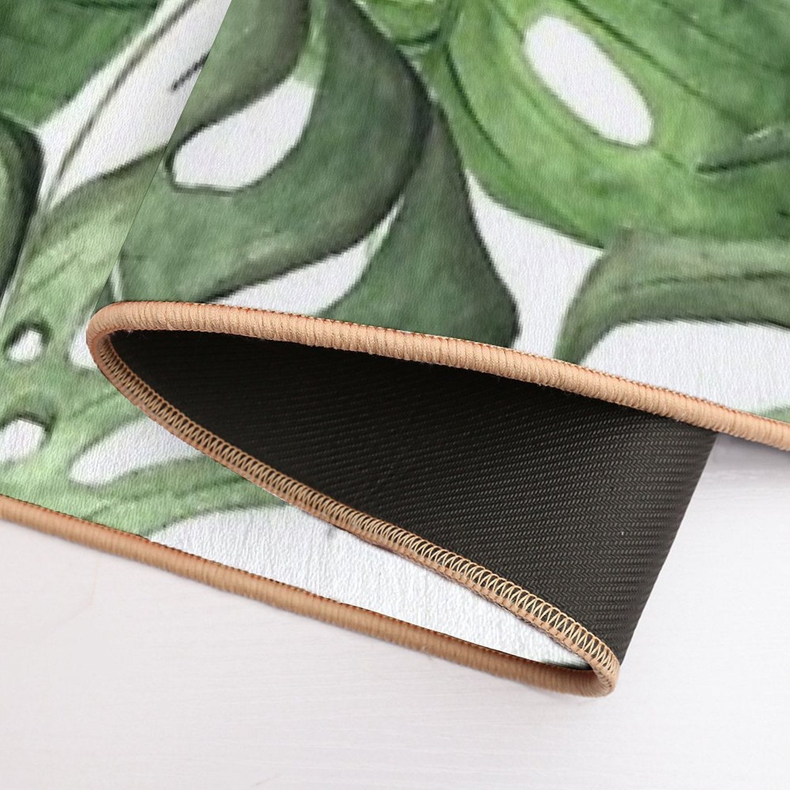 Tropical Foliage  Easy Maintenance Bath Mat