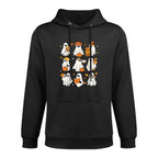 Funny Ghost Book Reading Halloween Books Lover Teacher Kids Customizable Surface Hoodie