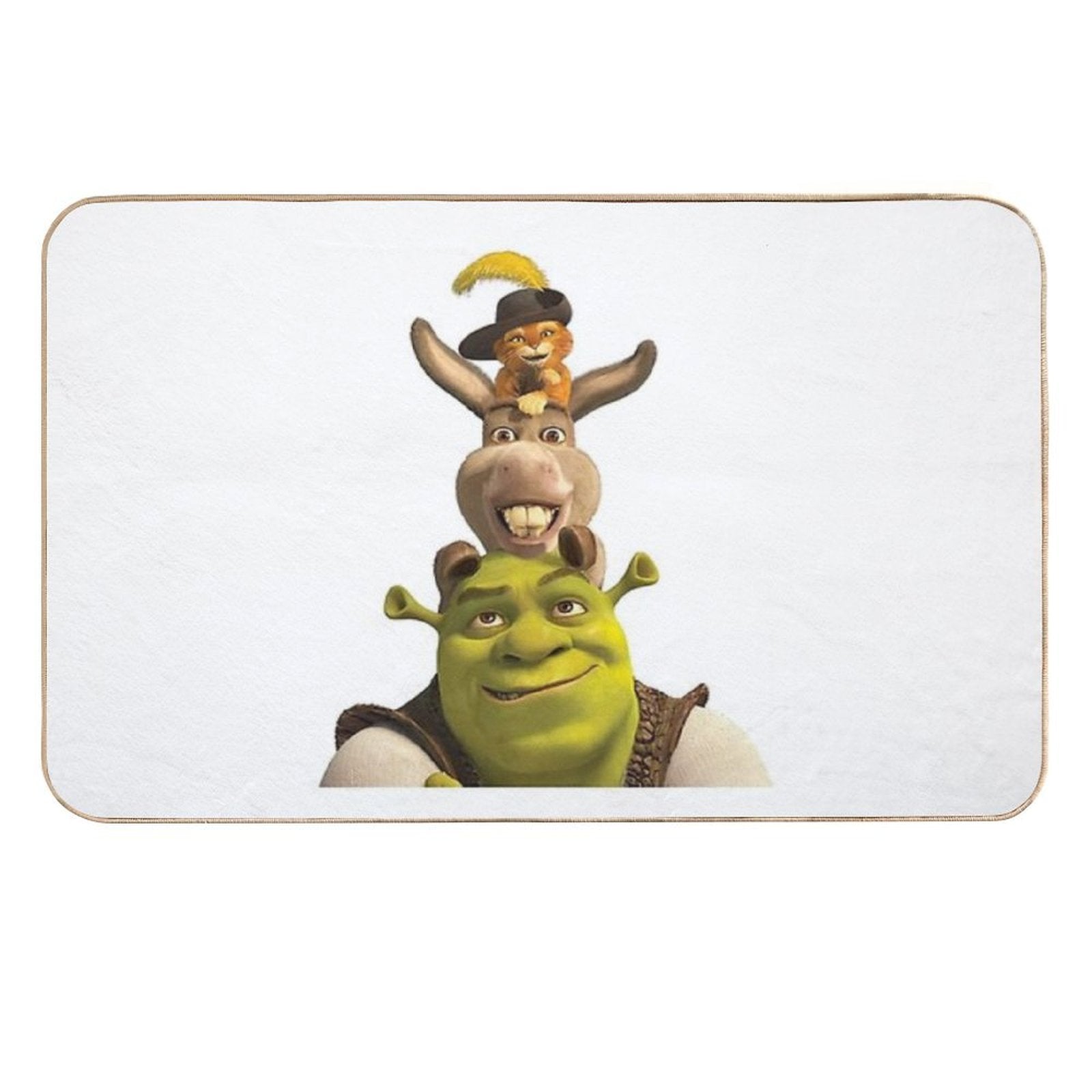 Shrek Cat Donkey 2  Odorless Bath Mat