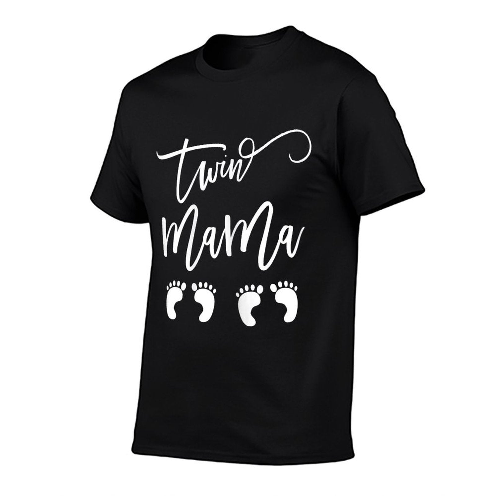 Twin Expecting Mama Mom to Be Pregnant with Twins Pregnancy Comfortable T-Shirt