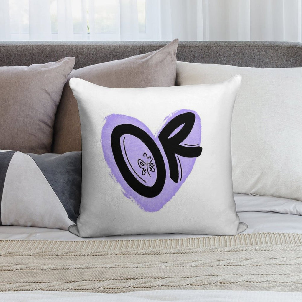 OLIVIA ‘OR’ LOGO. Soft Bedroom Essential Throw Pillow