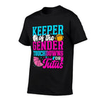 Touchdown Or Tutus Funny Keeper of Gender Baby Reveal Party  Relaxed-fit T-Shirt