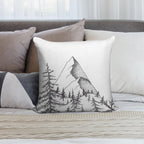 Lonely Mountain Soft Bedroom Essential Throw Pillow
