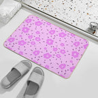 Petal Whimsy - Playful Floral Pattern  Anti-Trip Bath Mat