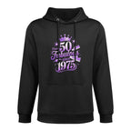 Chapter 50 Fabulous Since 1975 50th Birthday Queen For Women Cotton-Polyester Blend Hoodie