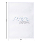 Just Keep Swimming Wave Eco-conscious Throw Blanket