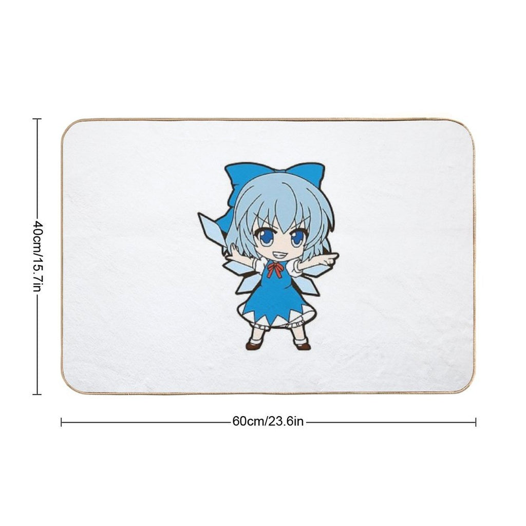 Blue Girl  Rapid-Drying Bath Mat
