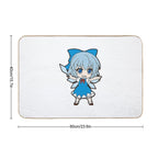 Blue Girl  Rapid-Drying Bath Mat