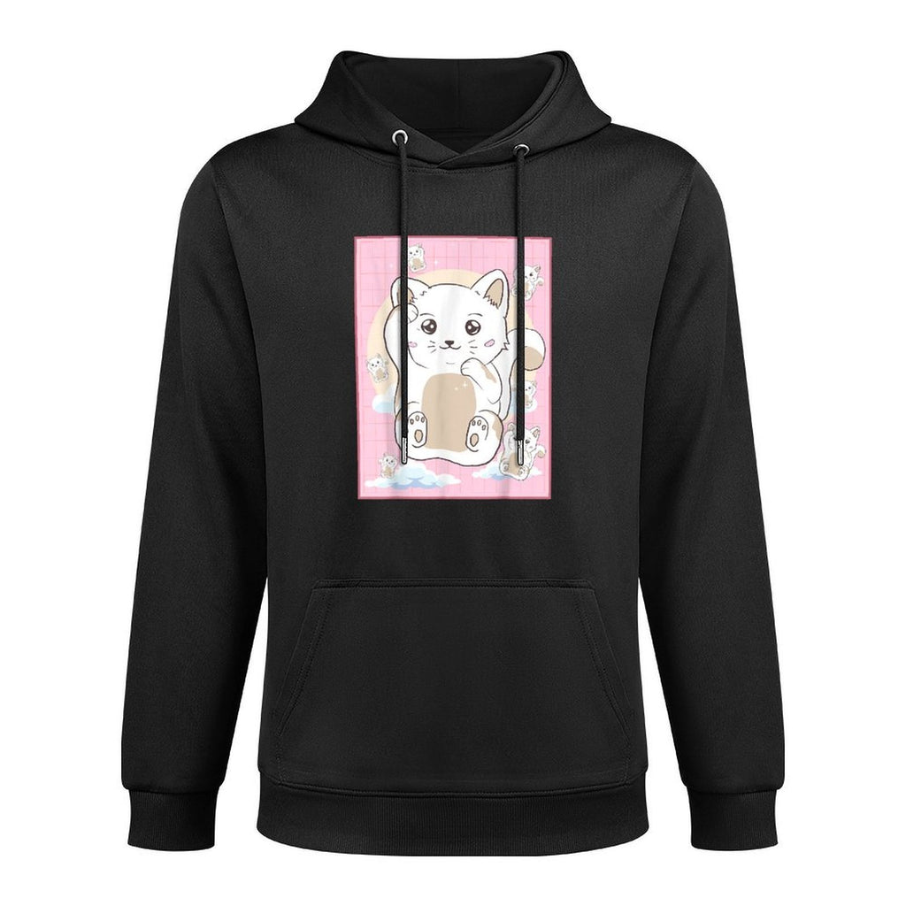 Cute Kawaii Cat Japanese Aesthetic Relaxed Fit Hoodie