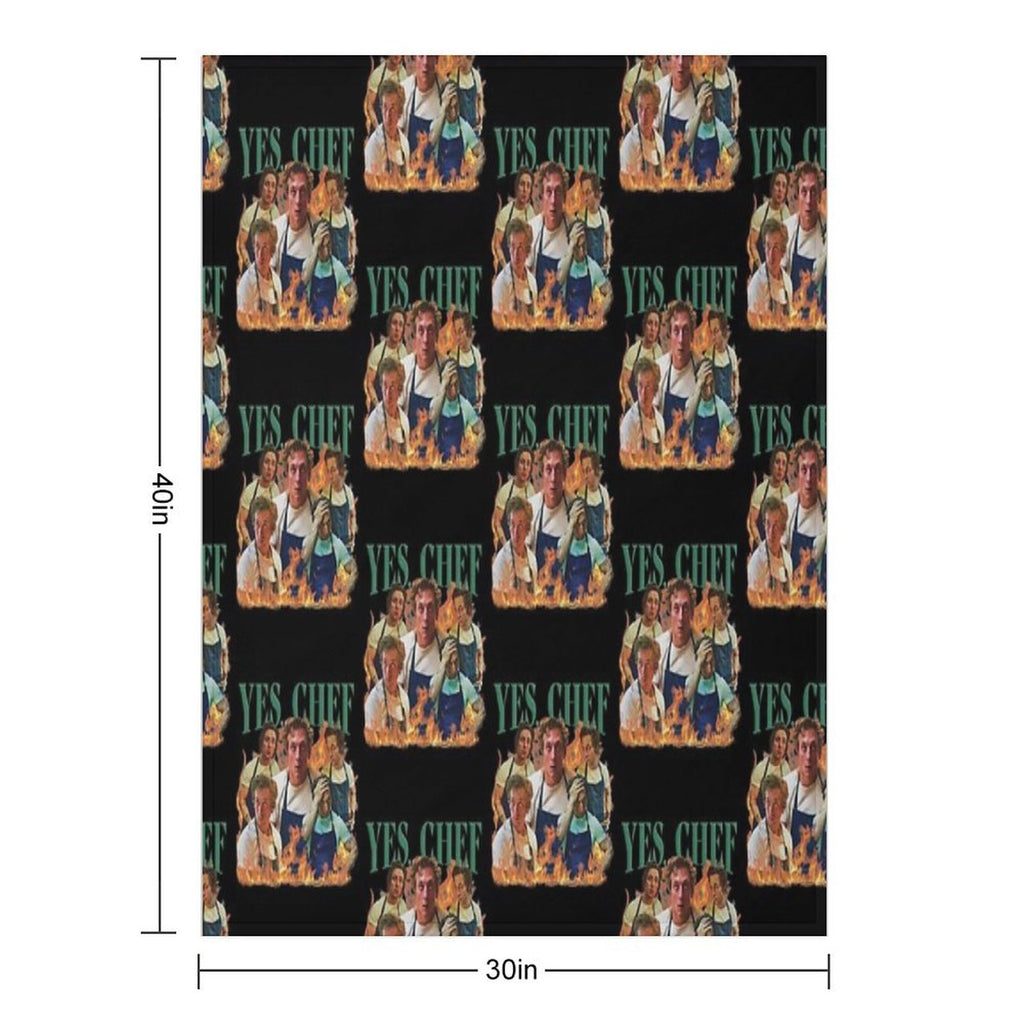 Yes Chef Jeremy Allen White The Bear Tv Show Velvety-soft Throw Blanket