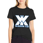 Kids And Adult Official Warrior Kid White And Blue Logo  Odor-resistant T-Shirt