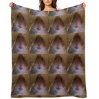 Staring Hamster Compact Throw Blanket