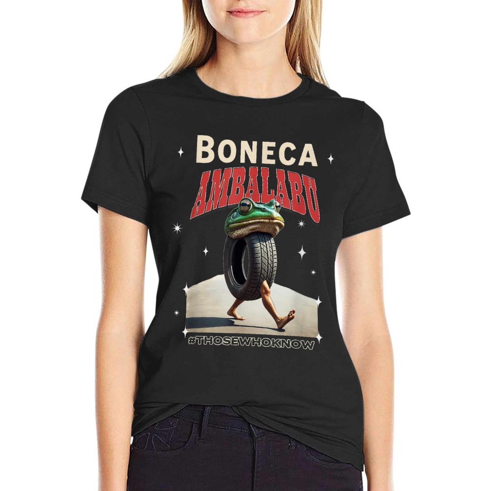Boneca Ambalabu Italian Brainrot Meme Frog with Feet Bootleg  Fade-proof Color T-Shirt