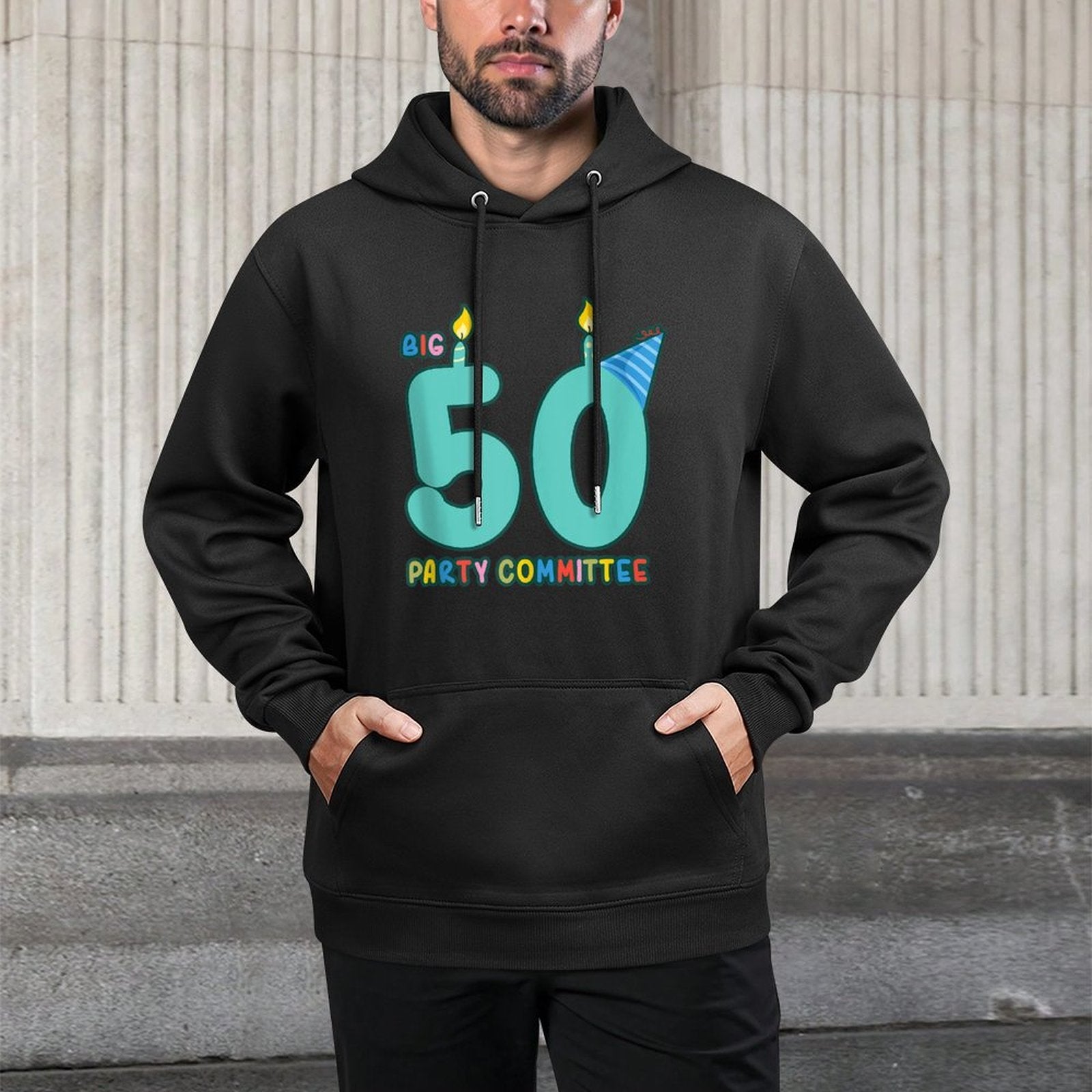 Big 50 Party Committee Over The Hill 50th Birthday Party Unisex Design Hoodie