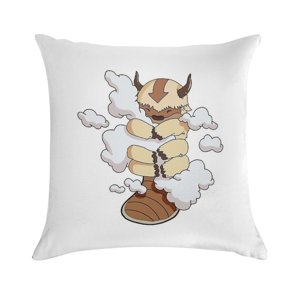 Appa with Clouds Soft Bedroom Essential Throw Pillow