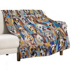 Mosaic Dogs Eco-conscious Throw Blanket