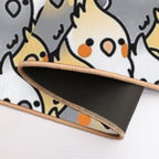 Chubby Cockatiel Party  Easy Maintenance Bath Mat