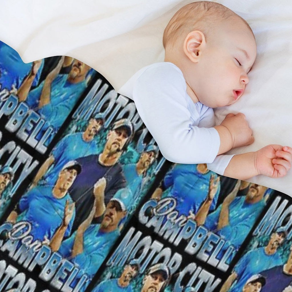 Vintage Dan Campbell Eco-conscious Throw Blanket