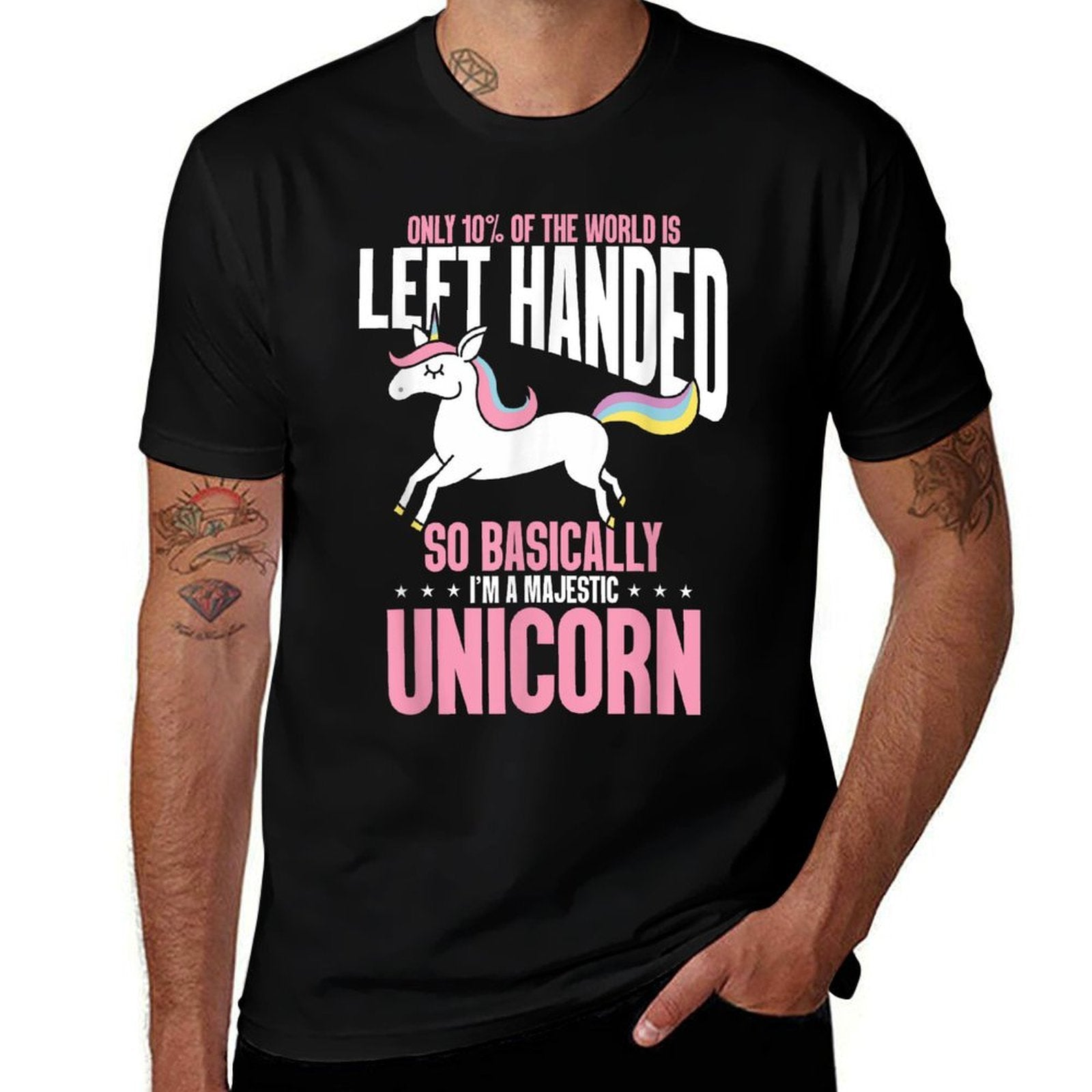 Funny Left Handed So Basically Im A Majestic Unicorn  Vintage-inspired T-Shirt