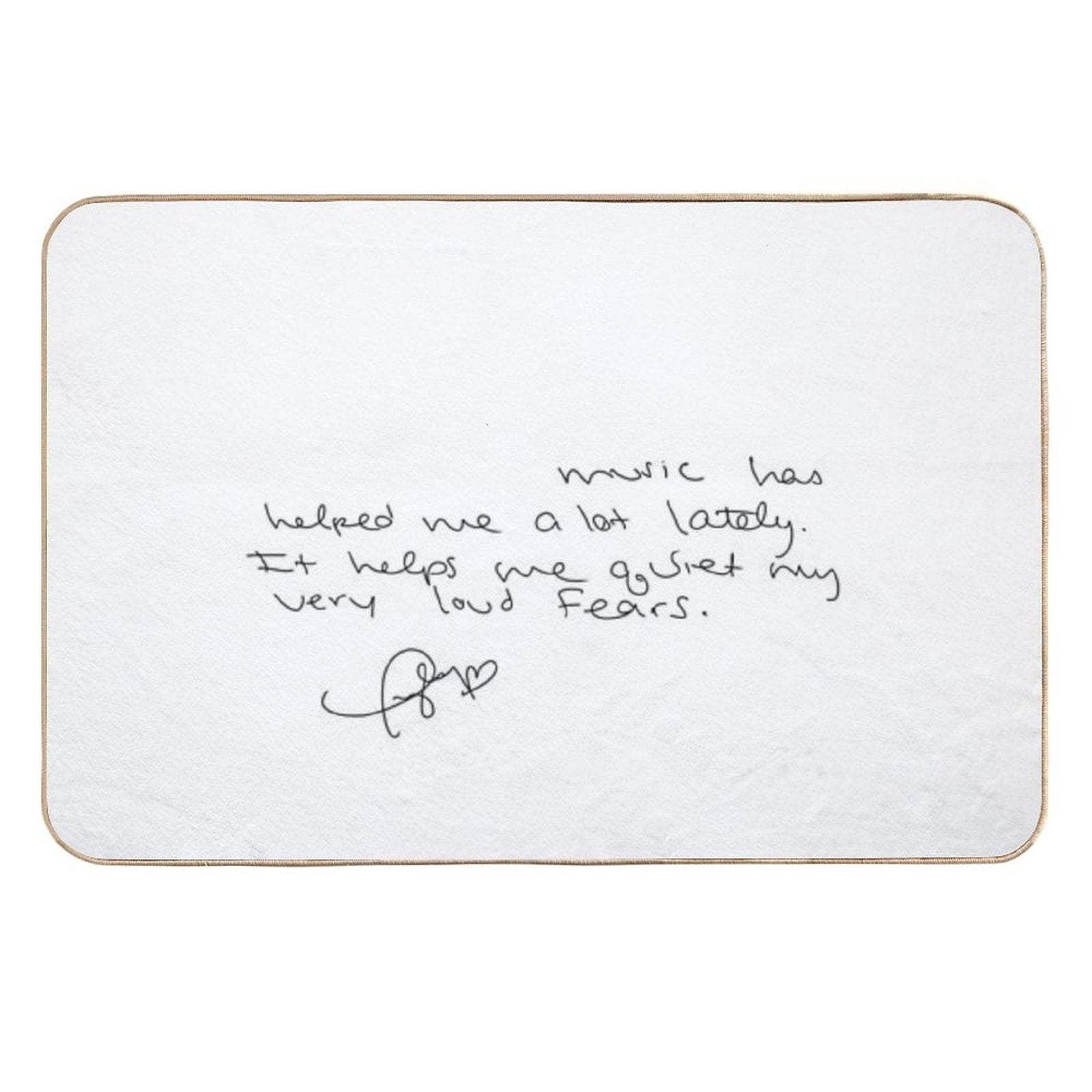 Taylor Swift Quote On Music  Eco-Friendly Bath Mat