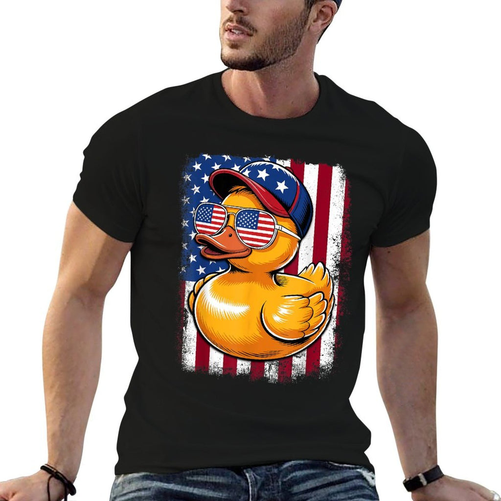 Funny Rubber Duck American 4th of July Patriotic  Classic T-Shirt
