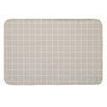 Beige Cream Tile Grid Pattern Pairs 2023 Color of The Year Blank Canvas D_C-003  Rapid-Drying Bath Mat